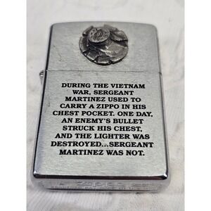Vtg 1999 Zippo VIETNAM BULLET SERGEANT MARTINEZ First Release LIMITED EDITION